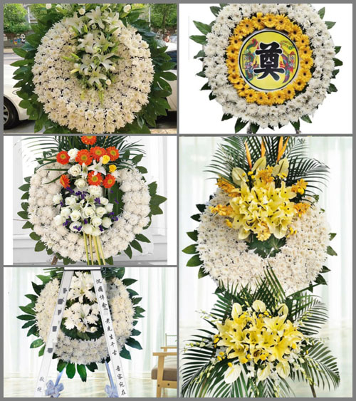 河南南阳新野县五星镇方营村花圈速递